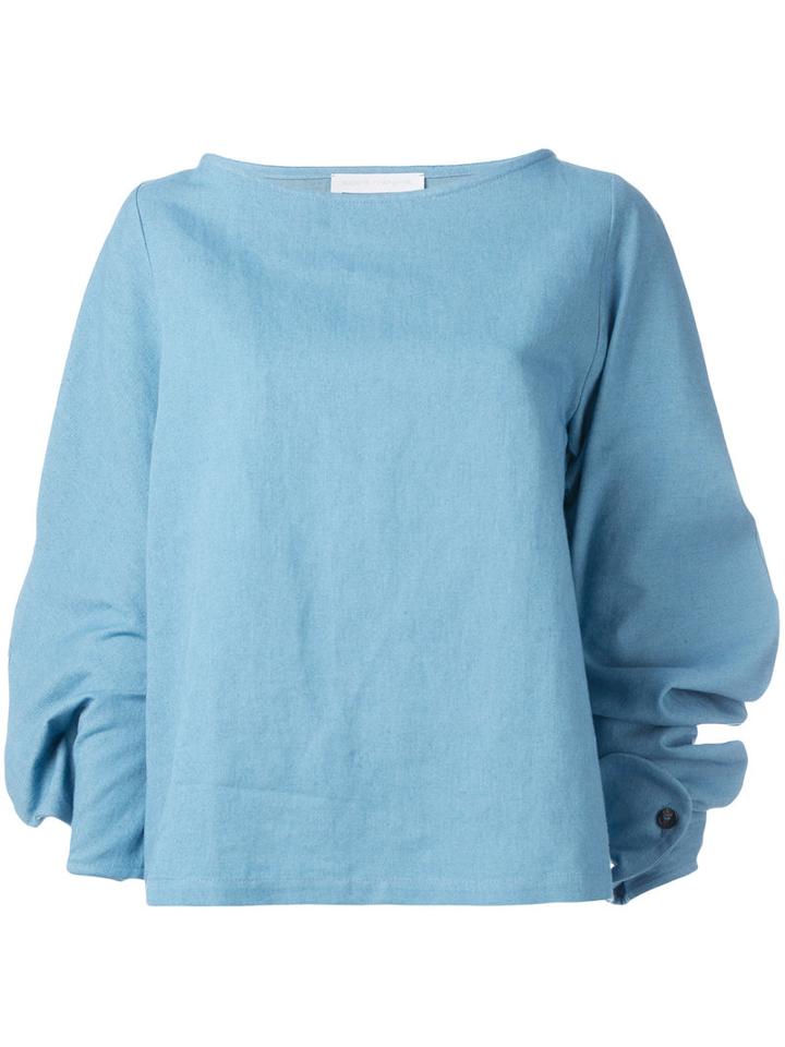 Société Anonyme - Hug Sweatshirt - Women - Cotton - One Size, Women's, Blue, Cotton