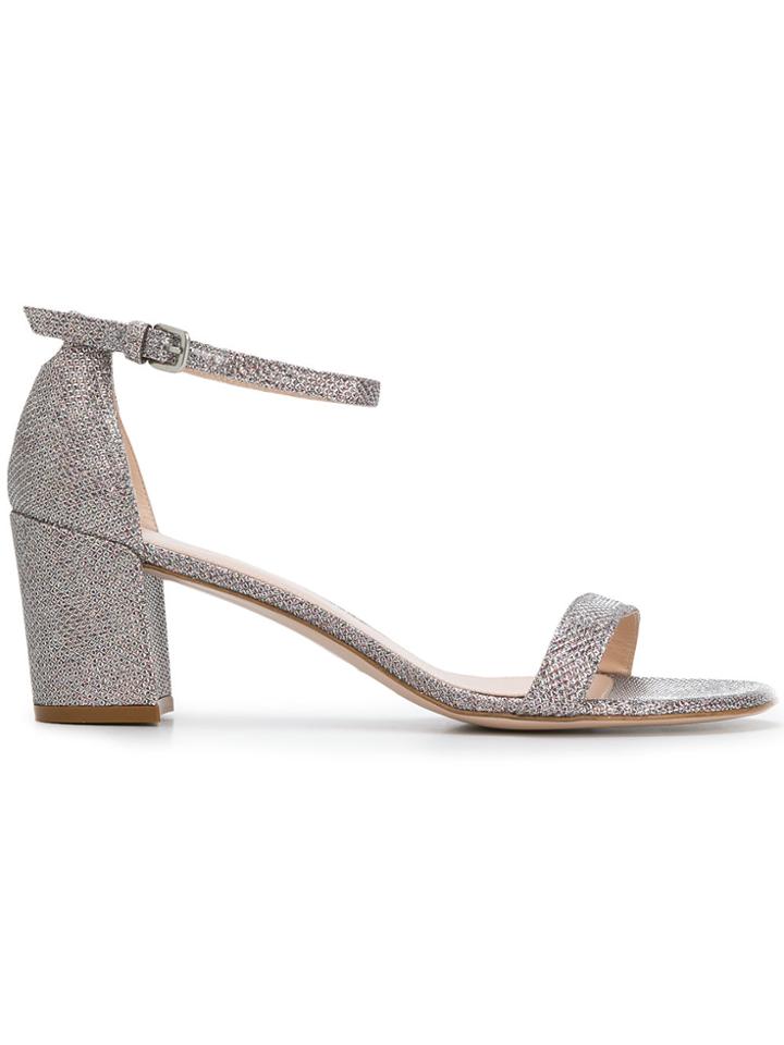 Stuart Weitzman Ankle Strap Sandals - Grey