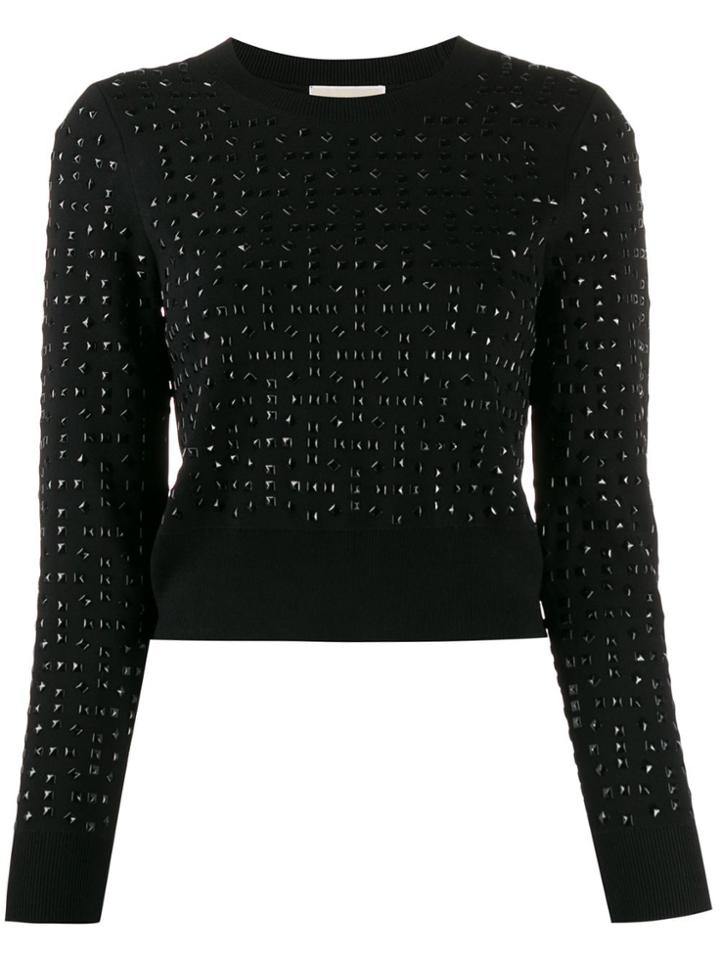 Michael Michael Kors Pyramid Stud Jumper - Black