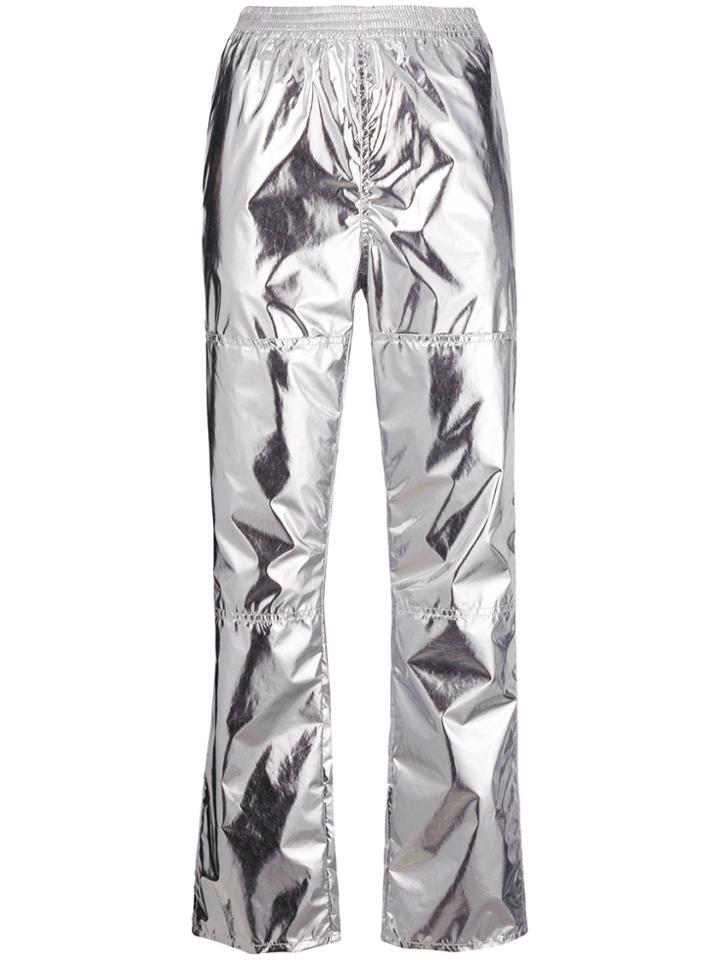 Mm6 Maison Margiela Metallic Slim-fit Trousers