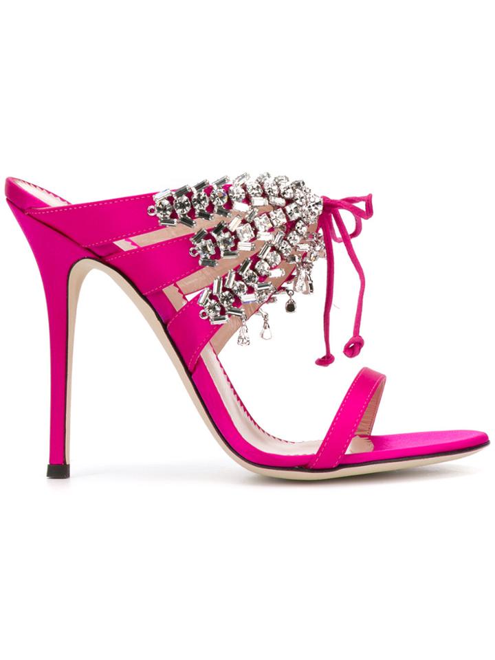 Giuseppe Zanotti Design Madelyn Sandals - Pink & Purple