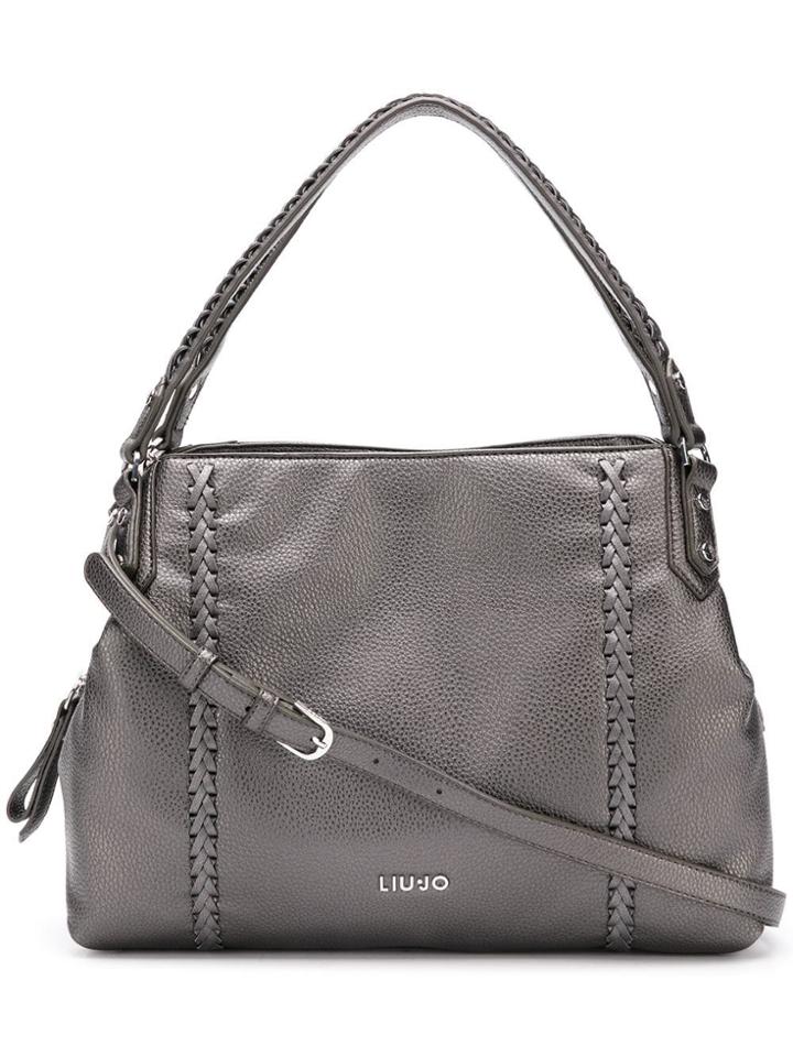 Liu Jo Braided Detail Tote Bag - Metallic