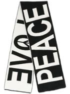 Paul Smith Contrast Lettering Scarf - Black