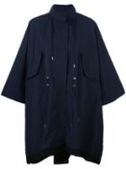 Moncler Pissenlit Cape Coat, Women's, Size: 3, Blue, Polyester
