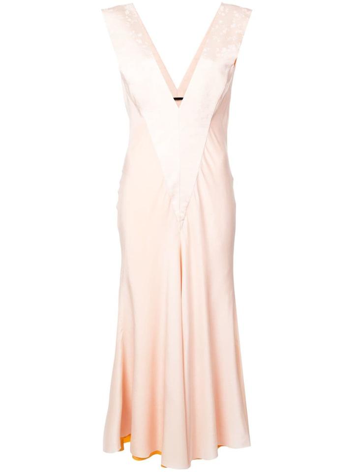 Haider Ackermann Draped V-neck Dress - Pink