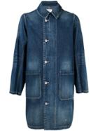 Visvim Off-centre Denim Jacket - Blue