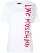 Love Moschino Contrast Logo T-shirt - White