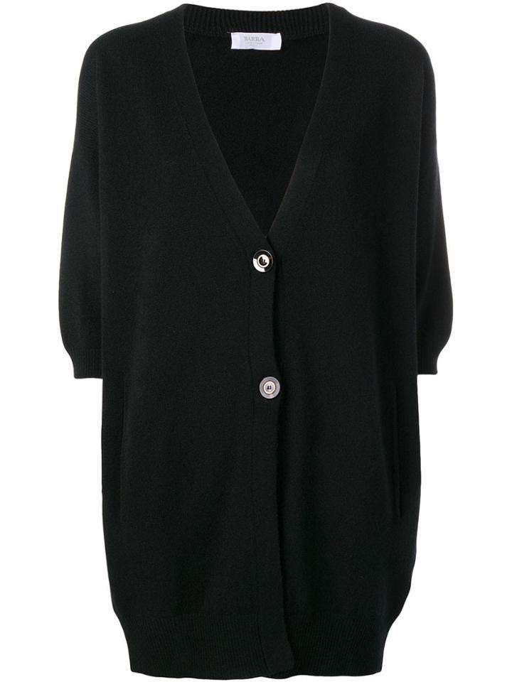 Barba Basic Cardigan - Black
