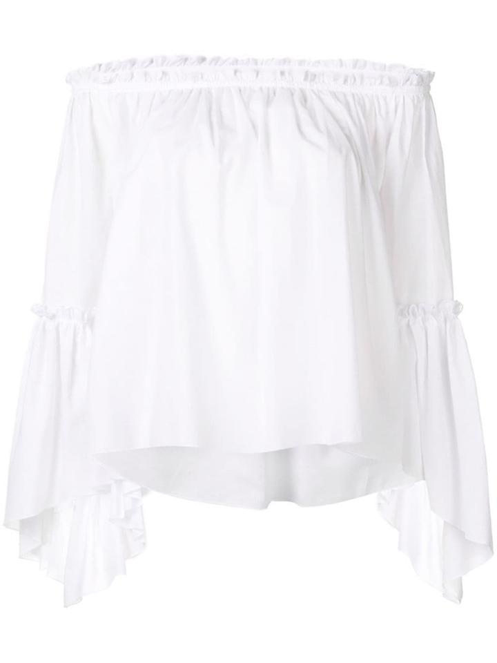 Patrizia Pepe Off Shoulder Top - White