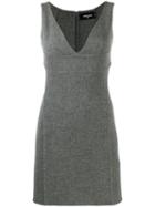 Dsquared2 V-plunge Mini Dress - Grey