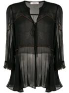 Dorothee Schumacher Sheer Blouse - Black