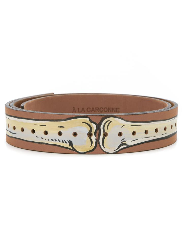 À La Garçonne - Leather Belt - Unisex - Leather - G, Brown, Leather