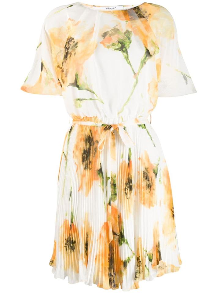 Blugirl Floral Flared Dress - Yellow