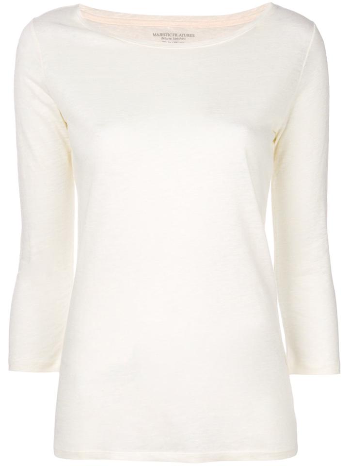 Majestic Filatures Classic Jersey Top - Nude & Neutrals