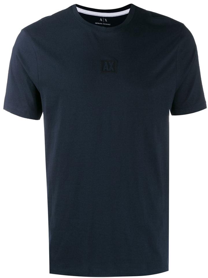 Armani Exchange Logo Patch T-shirt - Blue