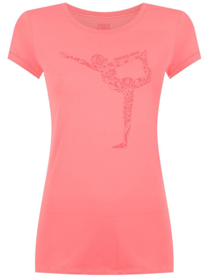 Track & Field Printed T-shirt - Pink