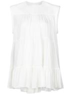Chloé Tiered Gathered Top - White
