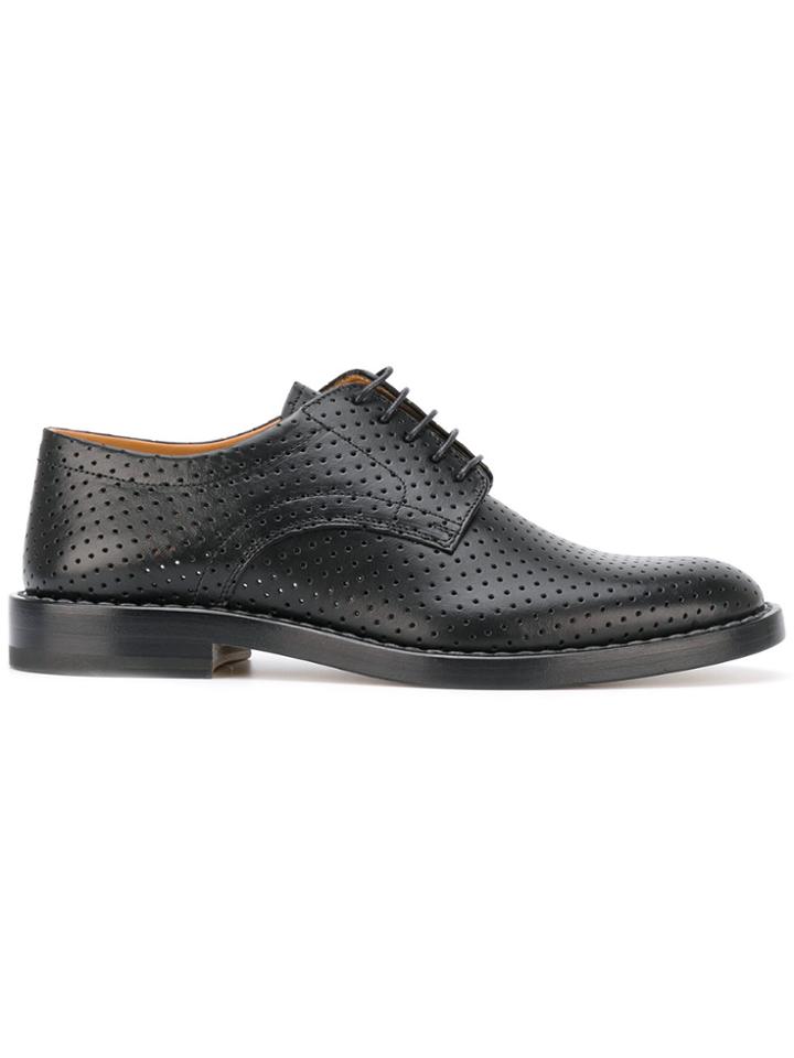 Maison Margiela Perforated Derby Shoes - Black