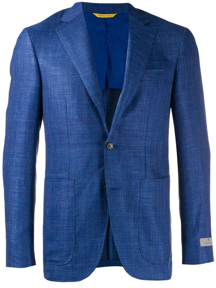 Canali Slim-fit Blazer - Blue