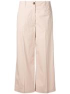 Semicouture Flare Tailored Trousers - Neutrals