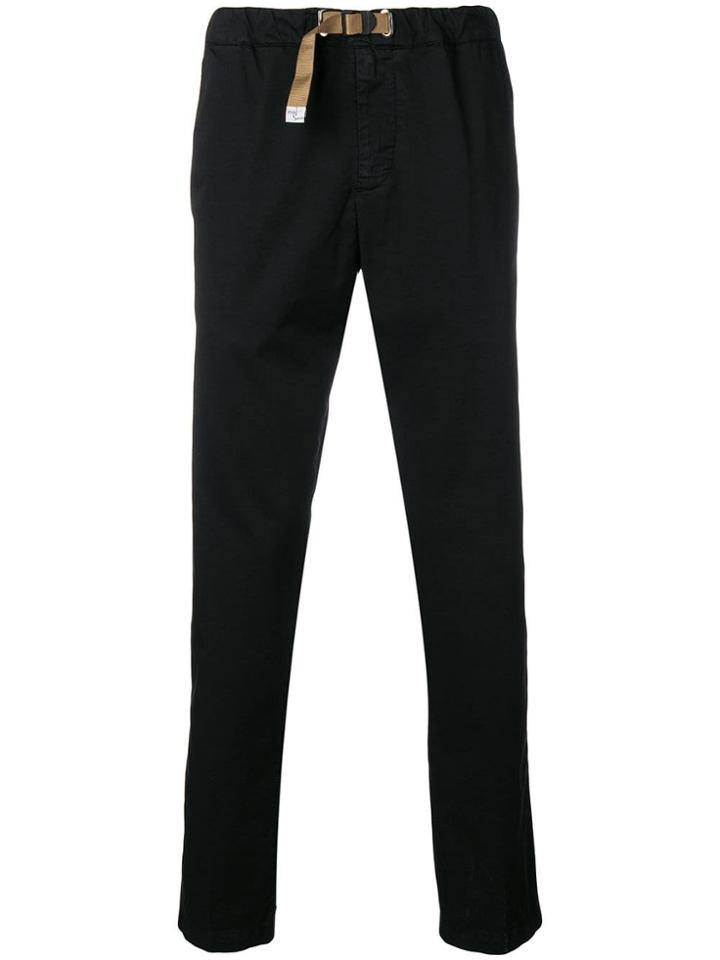 White Sand Belted Slim Fit Jeans - Black