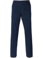 Loro Piana Tailored Trousers, Men's, Size: 54, Blue, Cotton