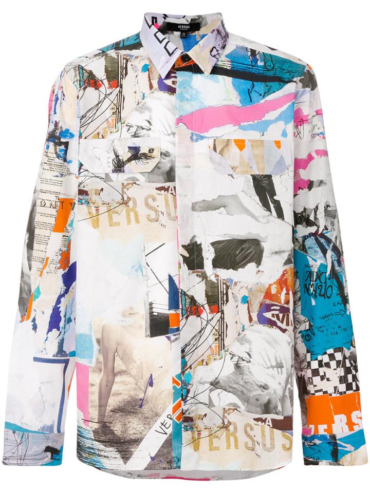Versus Collage Print Shirt - Multicolour