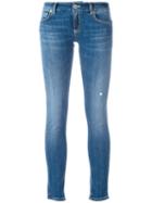 Dondup 'lambda' Mid-rise Skinny Jeans, Women's, Size: 28, Blue, Cotton/polyester/spandex/elastane