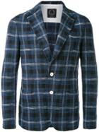 Tonello - Checked Blazer - Men - Cotton/polyamide/spandex/elastane - Xl, Blue, Cotton/polyamide/spandex/elastane