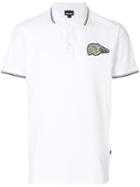 Just Cavalli Skull Patch Polo Shirt - White