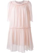 Chloé Flared Dress, Women's, Size: 44, Pink/purple, Silk