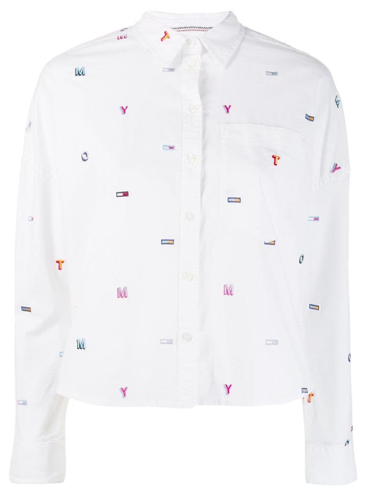 Tommy Jeans Embroidered Shirt - White