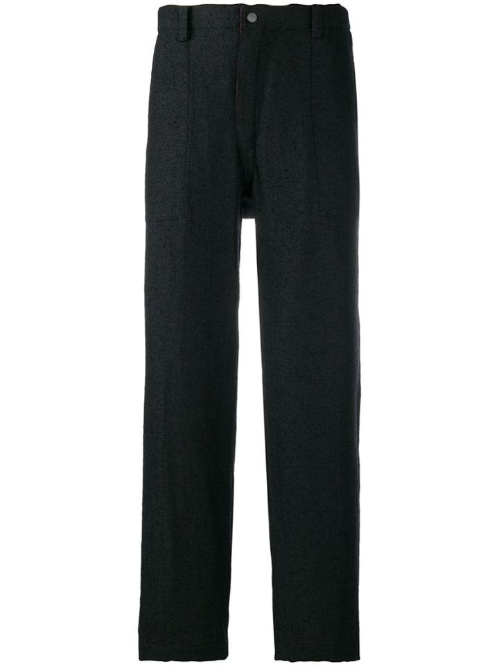 Issey Miyake Men Reversible Straight-leg Trousers - Black