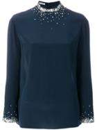 Miu Miu Crystal Embellished Blouse - Blue