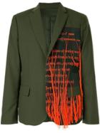 Yoshiokubo Fringe Details Blazer - Green