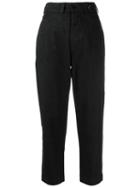 Margaret Howell High Rise Tapered Jeans - Black