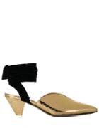 Attico Low Pointed Pumps - Gold