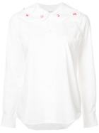 Comme Des Garçons Girl Scallop Collar Blouse - White