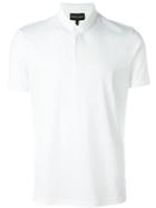 Emporio Armani Printed Polo Shirt, Men's, Size: Xxl, White, Cotton/polyester/spandex/elastane