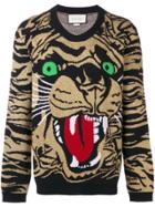 Gucci Metallic Tiger Sweater - Gold