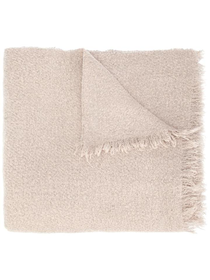 Rick Owens Mega Scarf, Adult Unisex, Nude/neutrals, Silk/polyamide/cashmere/wool