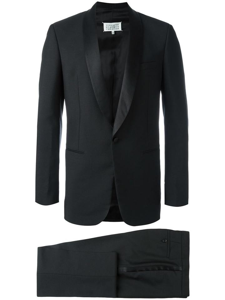 Maison Margiela Two Piece Smoking Suit, Men's, Size: 50, Black, Silk/cotton/polyester/virgin Wool