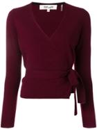 Dvf Diane Von Furstenberg Ballerina Wrap Sweater - Red
