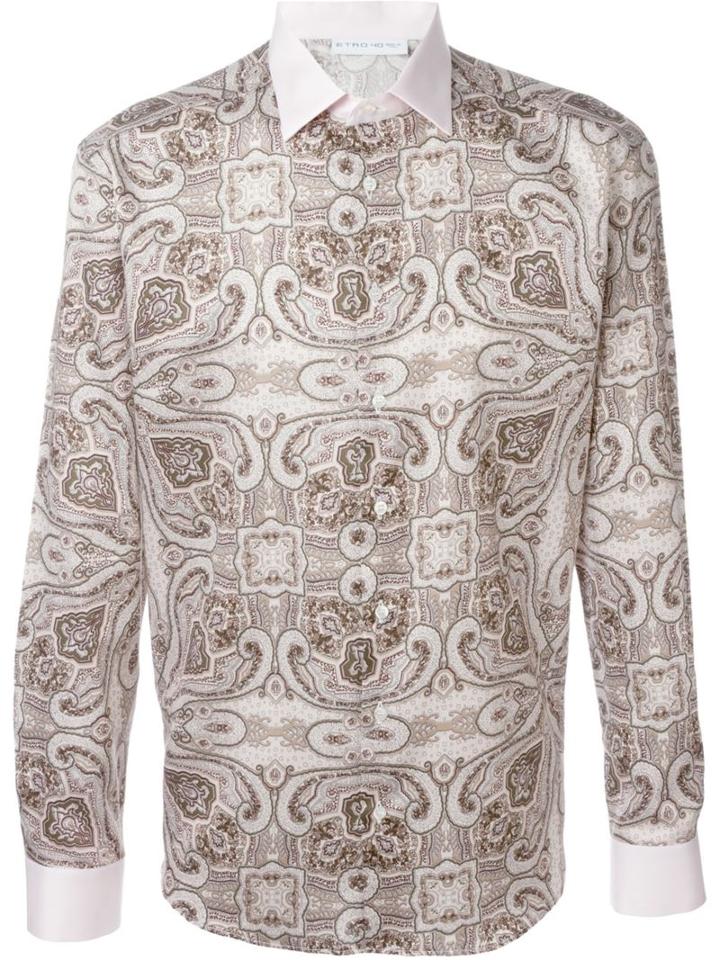 Etro Printed Shirt, Men's, Size: 40, Cotton