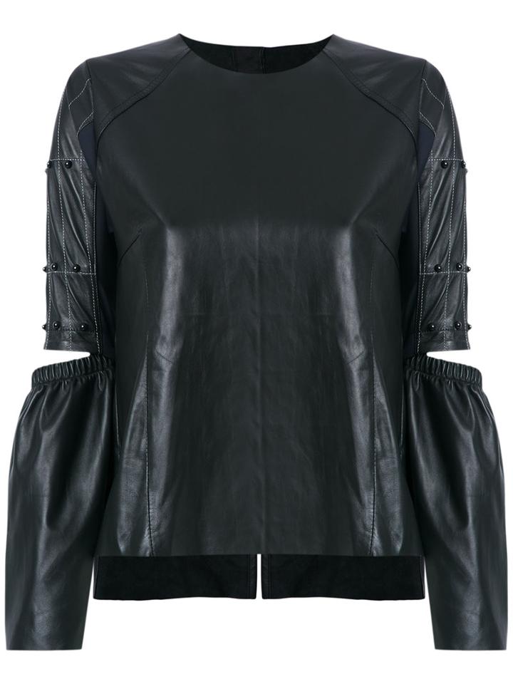 Andrea Bogosian - Leather Top - Women - Leather - P, Black, Leather