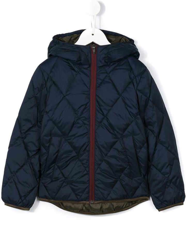 Bellerose Kids Quilted Hooded Jacket, Boy's, Size: 6 Yrs, Blue