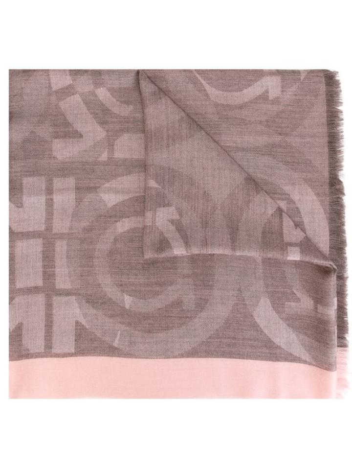 Salvatore Ferragamo Printed Scarf, Women's, Pink/purple, Alpaca/silk