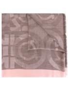 Salvatore Ferragamo Printed Scarf, Women's, Pink/purple, Alpaca/silk