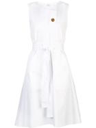 Rosetta Getty Sleeveless Flared Dress - White