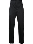 Lemaire - Straight Leg Trousers - Men - Cotton/spandex/elastane - 50, Black, Cotton/spandex/elastane